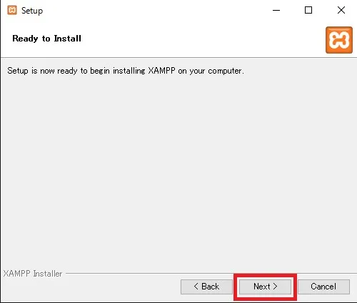 XAMPPのインストール